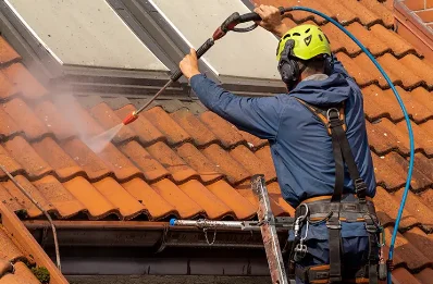 Démoussage et hydrofuge de toiture à Marignier